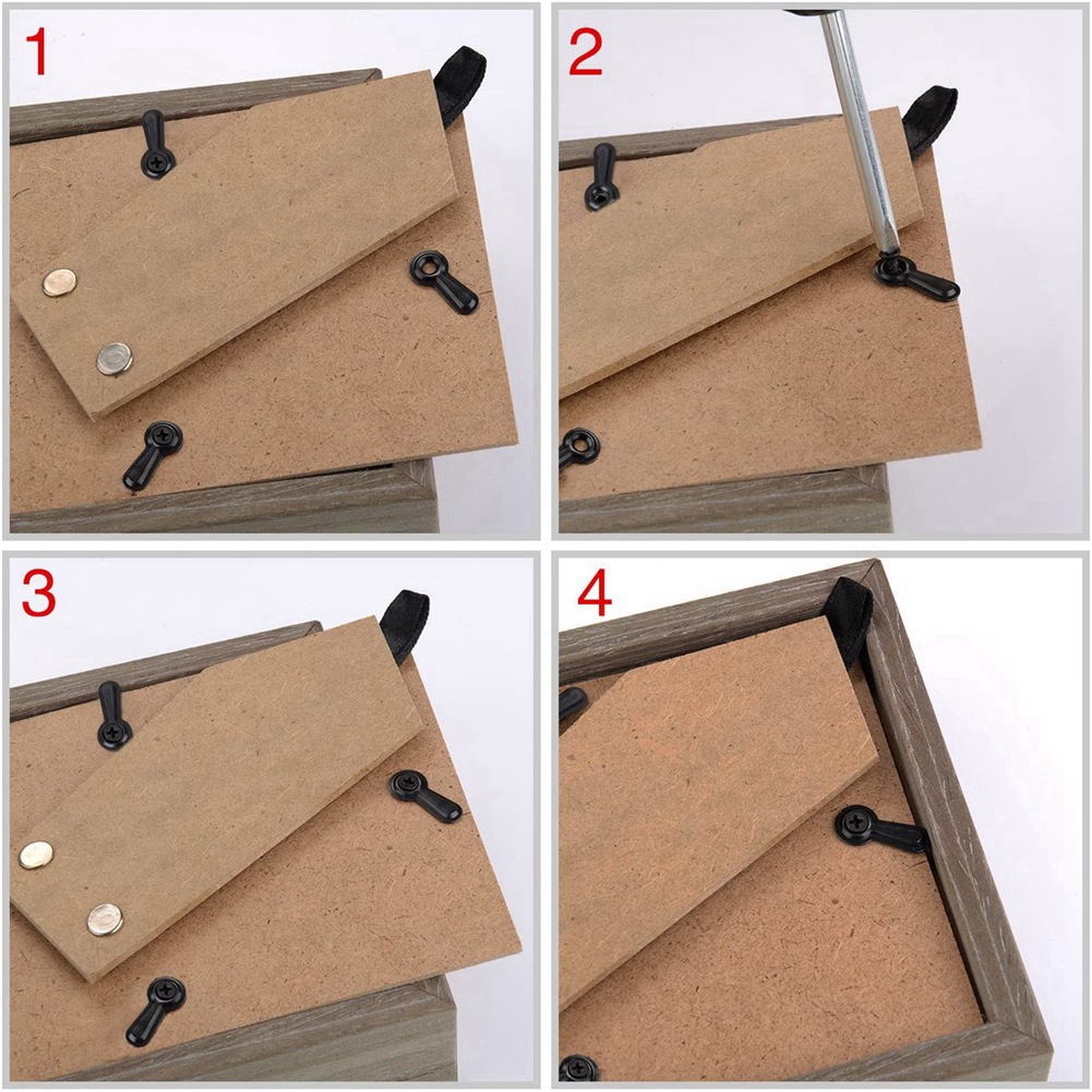 ABYN-Picture Frame Turn Button - Bamboo Photo Frame ulasan dan harga