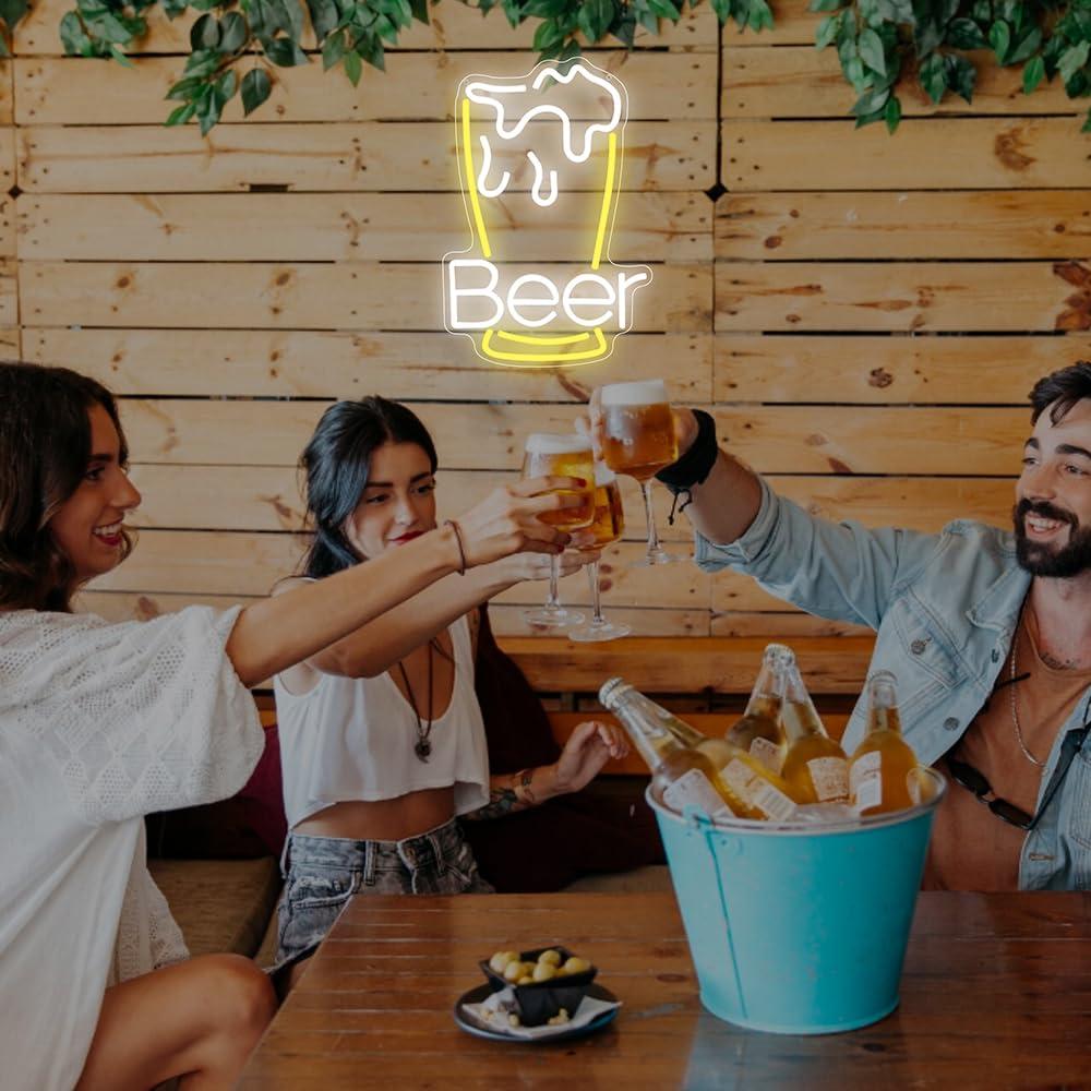 Beer Neon Sign USB Dimmable LE - Home Decor Theme ulasan dan harga