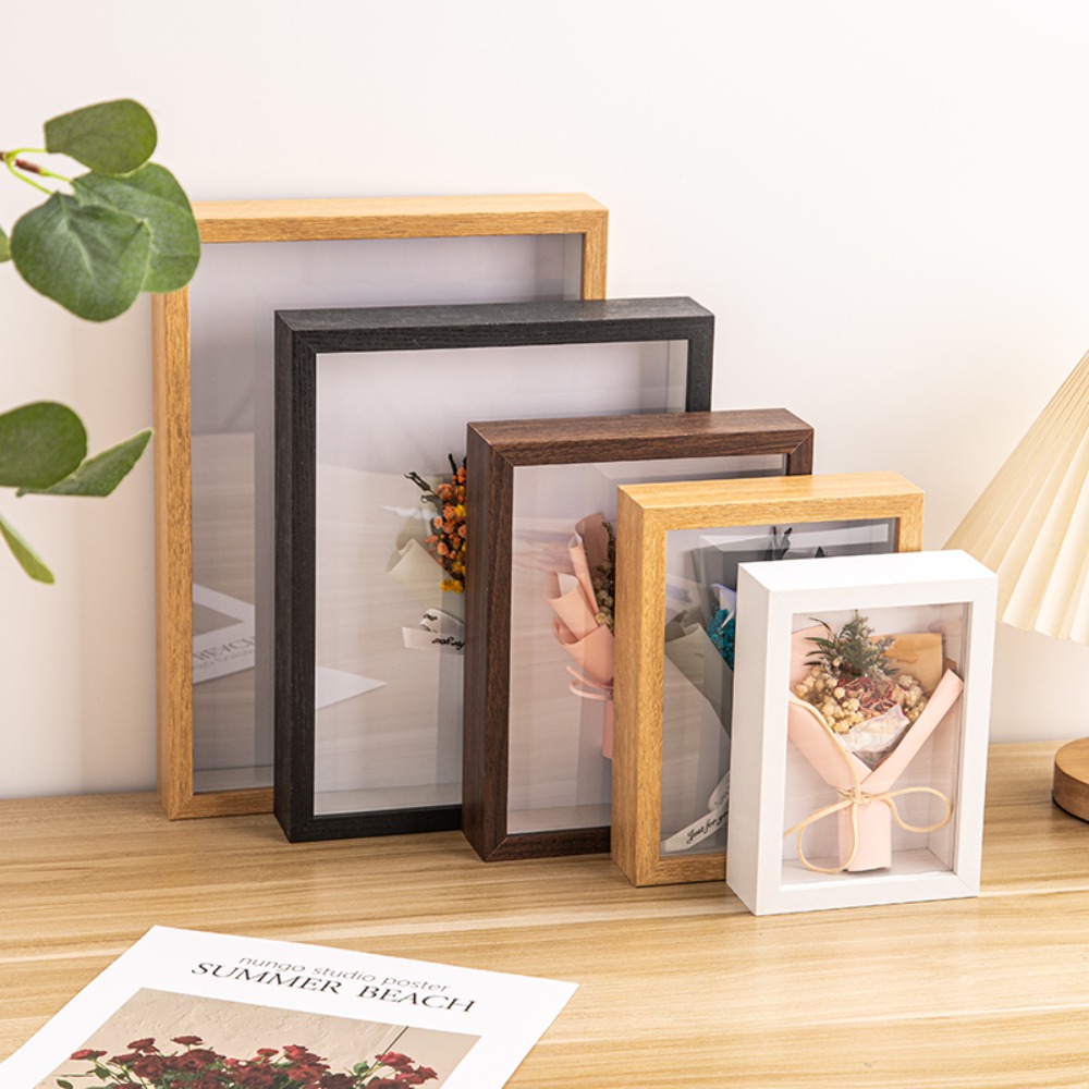 Durable Multi-size Shadow Box  - Bamboo Photo Frame ulasan dan harga