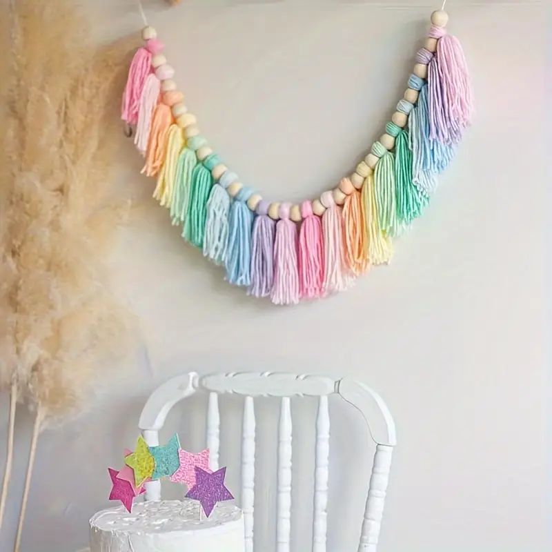 1pc Boho Colorful Rainbow Tass - Home Decor Y2K ulasan dan harga