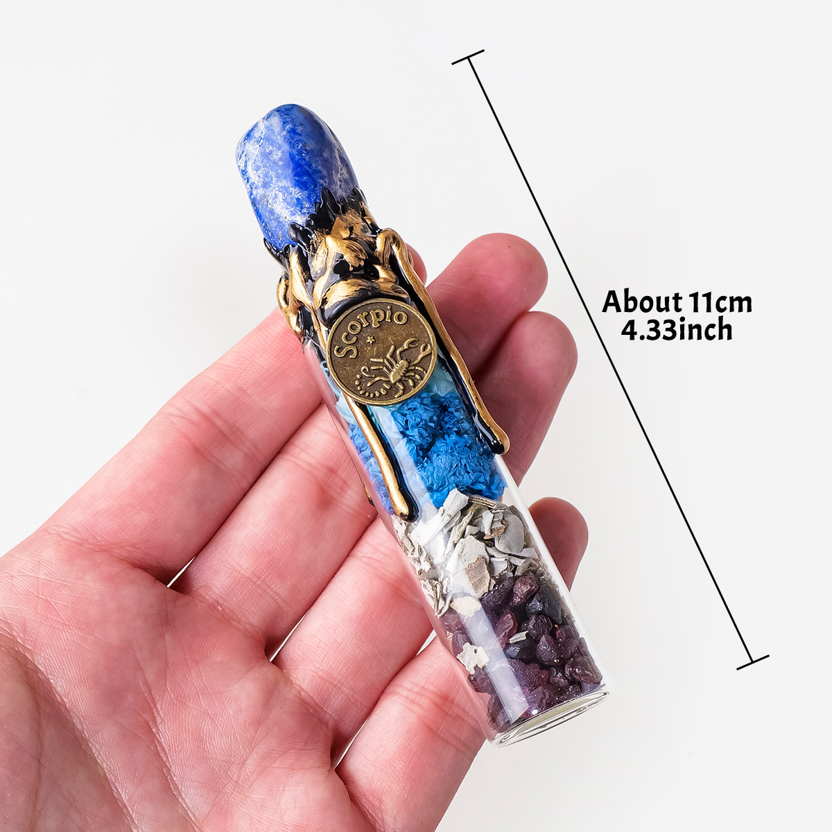 1PC Natural Crystal Zodiac Wis - Home Decor Y2K ulasan dan harga
