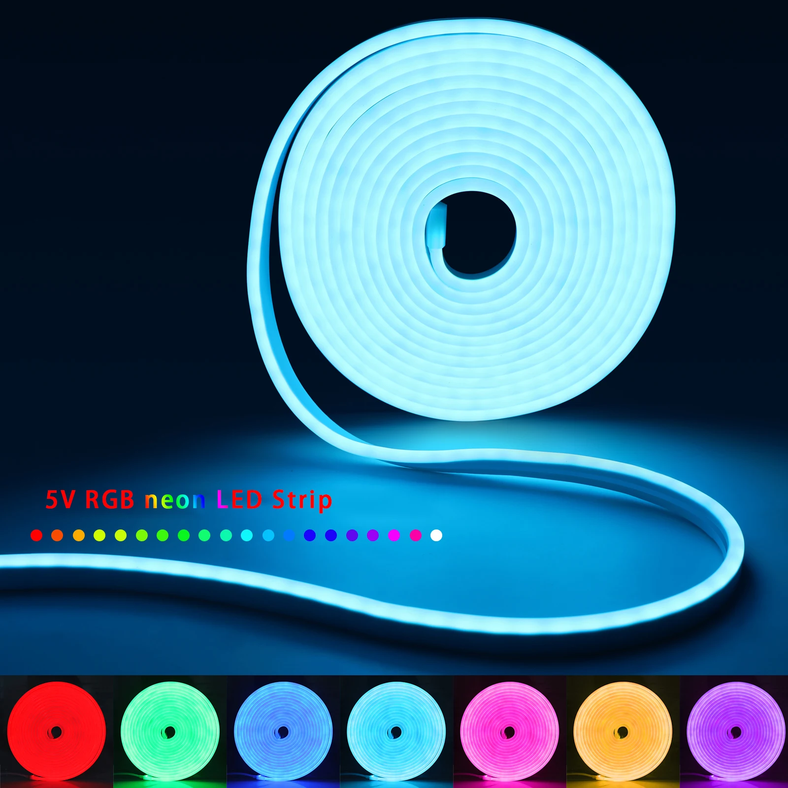 1-5m RGB LED Neon Strip Light  - Home Decor Free App ulasan dan harga